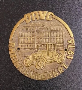 Insignia de coche alemán Veterans Club Car DAVC Rheinlandfahrt 1976 - Imagen 1 de 2