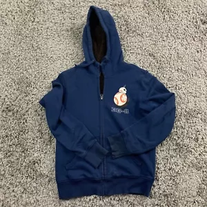 Star Wars Maglione Uomo Piccolo Blu Uniqlo Il Risveglio della Forza Felpa con Cappuccio Pullover - Foto 1 di 9