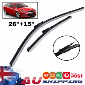 2 Front Wiper Blades For Holden Commodore Berlina Calais Windscreen VE VF 2016+ - Picture 1 of 11