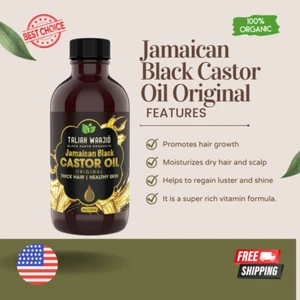 100% USDA ORGANIC Castor Oil for Eyelashes, Eyebrows,Hair Growth,Skin & Face 4oz - Picture 1 of 4