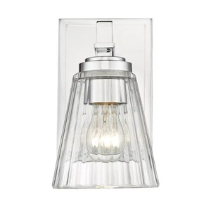 Z-Lite Lyna 1 Light Wall Sconce, Chrome/Clear - 823-1S-CH - Picture 1 of 1