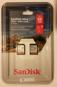 Nueva tarjeta 2pkSanDisk ULTRA SDXC UHS-I 64 GB cada una - Imagen 1 de 2