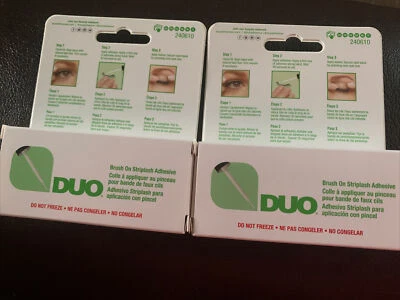 TWO(2)Duo Brush on Striplash Adhesive white/clear for Strip Lashes (5g) Free Sh - Image 1 of 2