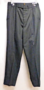 Herren Retro Vintage funkelnde schwarze Smokinghose 30-31" verstellbare Taille/Länge - Bild 1 von 4