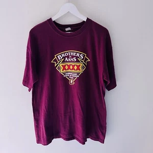 Queensland Maroons “Brothers In Arms” 2004 XXXX T Shirt - Aus Postage FAST - Picture 1 of 9