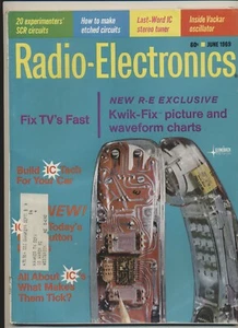 Radio-Electronics Magazine Vol 40 #06 Jun 1969 SCR Circuits IC Television Retro - Picture 1 of 3