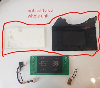 Painel de controle de geladeira Samsung RF263BEAESR DA63-07107A DA63-07108  - Imagem 1 de 4