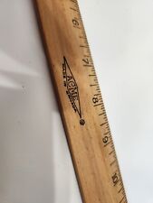 Vintage 1940's ACME wood Ruler Metal Edge 15" Made In Canada