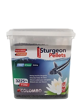 COLOMBO Störfutter, Sinkfutter für Störe, Ganzjahresfutter, Wachstumsfutter Stör Pellets