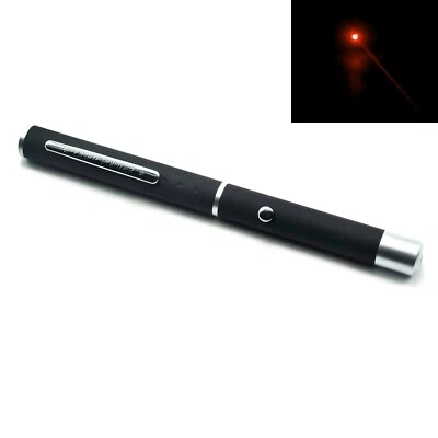 Puntero láser de punto de enfoque rojo 638 nm 5 mw bolígrafo portátil presentación luz LED Foto 1 de 4