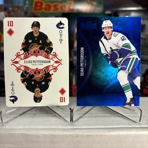 2021-22 Upper Deck Skybox Elias Pettersson LOT (2) Blue Spectrum OPC 10 Diamond - Picture 1 of 2