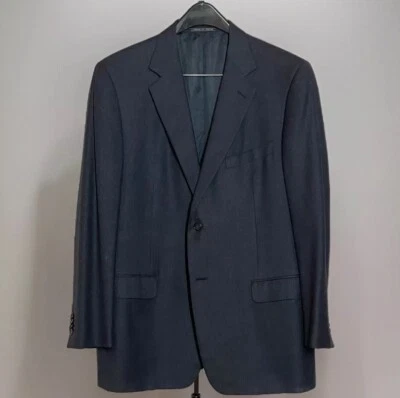 Chaqueta Abrigo Deportivo Zegna 46R Toda Temporada Lana Hombres Gris Ventana Cuadros Ermengildo Foto 1 de 4