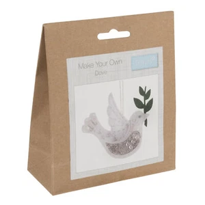 Trimits Felt Decoration Kit Christmas - Dove - Picture 1 of 3
