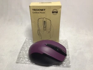 Tecknet Wireless Cordless Optical Mouse M003 Purple - Picture 1 of 1