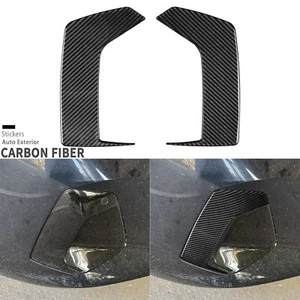 Real Carbon Fiber Front Fog Light Vent Cover For BMW 5 Series i5 G60 G68 2024-26 - Picture 1 of 24