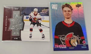Tim Stutzle 2020-21 SPX Finite #/2999 and Rookie Class - Ottawa Senators