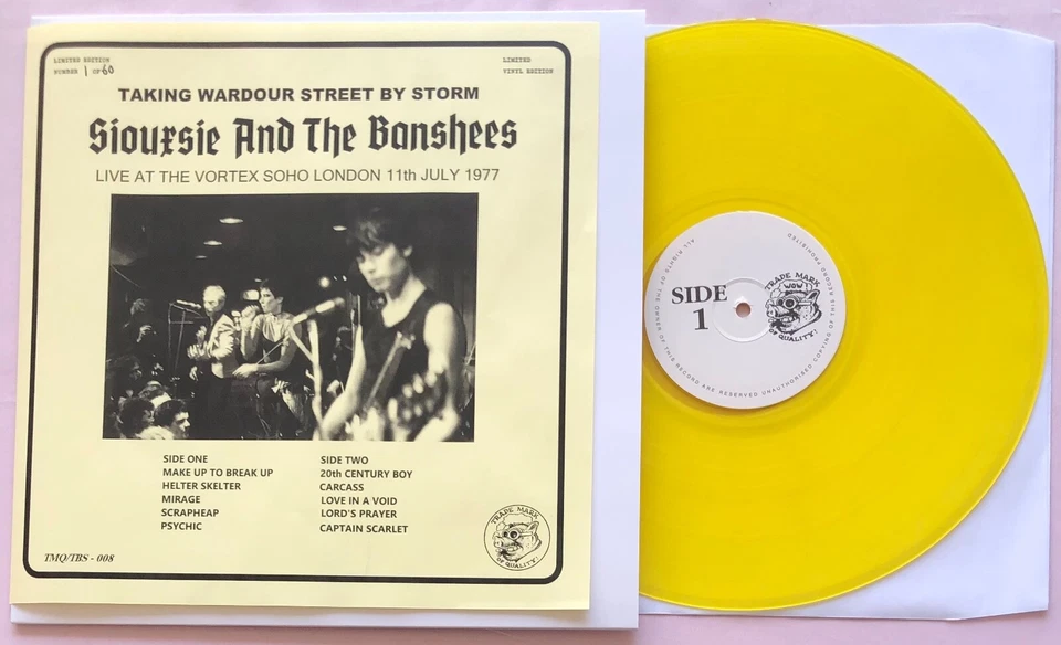 SIOUXSIE AND THE BANSHEES - TAKING WARDOUR ST BY STORM 1978 60 0NLY YELLOW  LP - Image 1 of 1