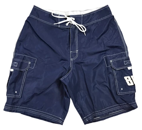 NASCAR Driver Dale Earnhardt Jr. Men’s Race Car #88 Blue Swim Trunks Size Medium Cover