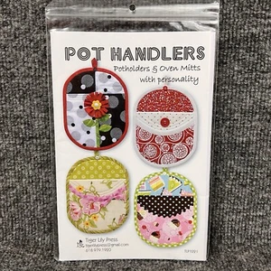 POT HANDLERS Potholders & Oven Mitts Tiger Lily Press Patterns 1221 New - Picture 1 of 8