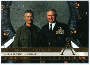 STARGATE SG-1 SEASON 6 2004 BEHIND THE SCENES WTH BRAD WRIGHT INSERT B6