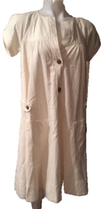 ISABEL MARANT S/1 Ivory Dress with pockets and Front Button Closures #1392 - Picture 1 of 4