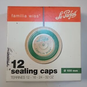 NEW *12* Le Parfait Sealing Caps for Jam Jars 100mm Made in France