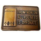 Dyfonate Farm Supply Belt Buckle Vintage Agricultural Advertising Promo Collecti