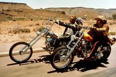 EASY RIDER FONDA HOPPER ON HARLEY CHOPPER Motorcycle | 24x36 inch POSTER | - Image 1 of 2