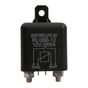 12V Dauerleistungsrelais 200A 4 Pin Hochstrom Power On/Off Steuerrelais - Bild 1 von 12