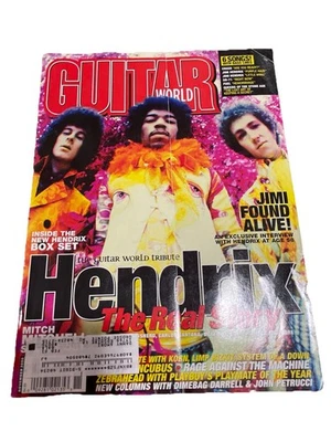 Guitar World Magazine Vol 20 No 11 Nov 2000 Jimi Hendrix Poster Orgy Creed Fuel Foto 1 de 4