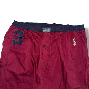 Polo Ralph Lauren Big Pony 3 Logo Pajama Pants Sleepwear Cotton Men’s XL - Picture 1 of 6