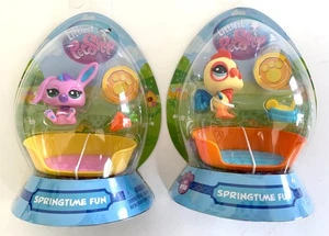 NIP Littlest Pet Shop Set Springtime Fun Eggs Series 3 G7 Bunny #49 Rooster #58 - Picture 1 of 5