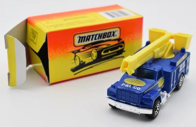 Matchbox Superfast #33 Utility Truck blu - giallo. Prodotto in Cina.... - Immagine 1 di 4