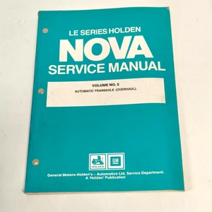 Holden LE Series Nova Service Manual Volume No. 5 - Picture 1 of 4
