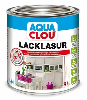 Clou Aqua Combi-Clou Lack-Lasur L17 750 ml Weiss - Bild 1 von 4
