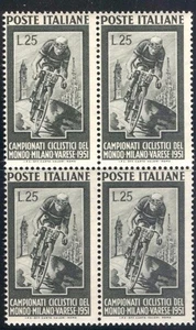 PRC_4_95. REPUBLIK.Block von 1951 "CAMPIONATI MONDO CICLISMO" Briefmarke. Sas 669. MNH - Bild 1 von 1