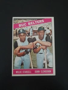 Willie Stargell Donn Clendenon 1966 Topps Buc Belters 99 Pirates Free Shipping - Picture 1 of 2