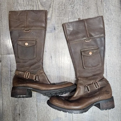 Timberland Charles St. Darcy кожаный боковой карман езды ботинки коричневый размер 6 М - Изображение 1 из 4