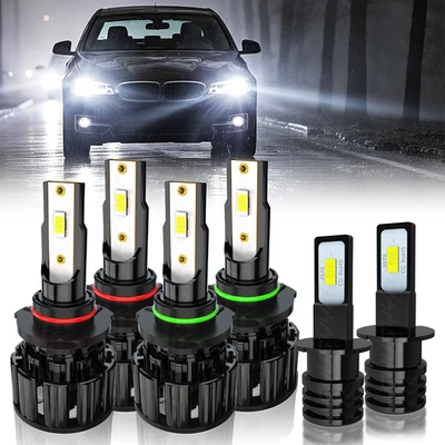 Para Mitsubishi Eclipse 1992-1999 2 Puertas 6X Faro LED + Kit Faros Antiniebla Foto 1 de 4