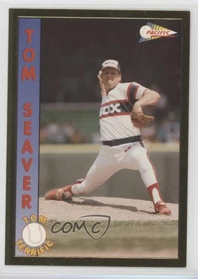 Pacific Terrific 1992 edición limitada Gold Border Tom Seaver #5 patio Foto 1 de 2
