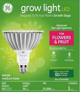 GE LED Advanced Red Spectrum Plant Grow Light for Fruits, Flowers - New in Box - Picture 1 of 4