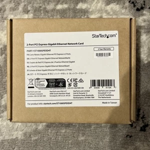 Tarjeta adaptadora de red StarTech 2 puertos Gigabit PCIe, funciona con Windows y Linux - Imagen 1 de 5