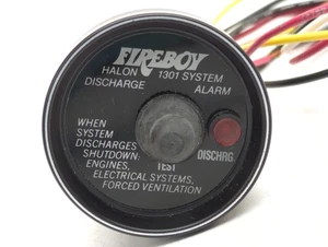 Fireboy Xintex DA-1001 Boat Deluxe Fire Extinguisher Discharge Alarm Round Bezel - Picture 1 of 4
