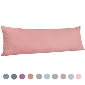 Funda de almohada de algodón lavado de tela fuerte y suave (20 x 54 in) - Imagen 1 de 36