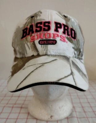 Gorra Bass Pro Shops Gone Hunting 1972 blanca ajustable con correa tropical  Foto 1 de 4