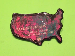 DE COLECCIÓN TALKING HEADS MÁS CANCIONES SOBRE 2" BOTÓN PINBACK PIN INSIGNIA PROMOCIÓN - Imagen 1 de 2