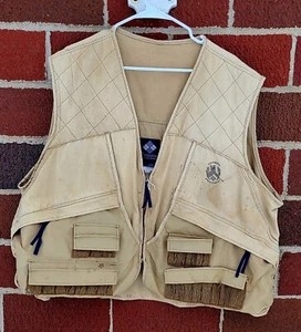 Columbia Fishing Vest Hunting Shooting Vintage Beige Mens Size XXXL 3XL - Picture 1 of 5