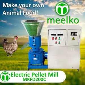 PELLET MILL 7.5kw ELECTRIC ENGINE 4MM DIE (chicken) - MKFD200C - Picture 1 of 7