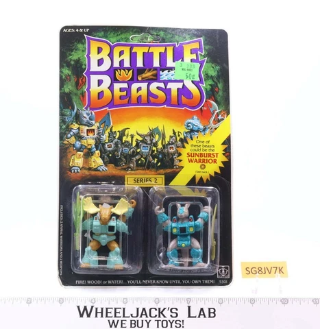 Major Moose & Kickback Kangaroo Battle Beasts 1987 Hasbro NEW MOSC SEALED Cover