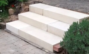 5 Beton Blockstufen Opus Champagne 100 x 35 x 15cm - Bild 1 von 5